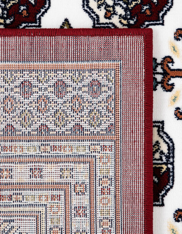Ivory 5' 3 x 8' Narenj Rectangle Area Rug 85% Polypropylene & 15% Polyester Traditional Classic Carpet for Living, Dining, Bedrooms, Office for Sale at Rug Engine