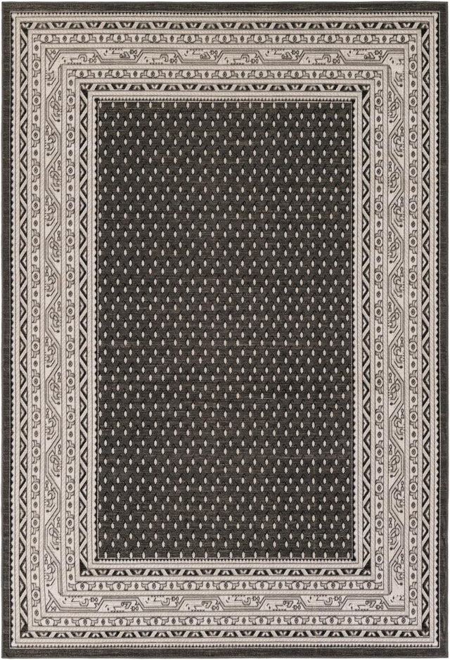 Dark Gray 6' 1 x 9' Williamsburg Rectangle Area Rug 100% Polypropylene With Cotton Backing Durable Easy Clean Stain Resistant Carpet for Sale at Rug Engine