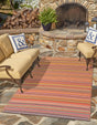 Multicolor 4' 1 x 6' 1 Vista Breeze Outdoor Rectangle Rug
