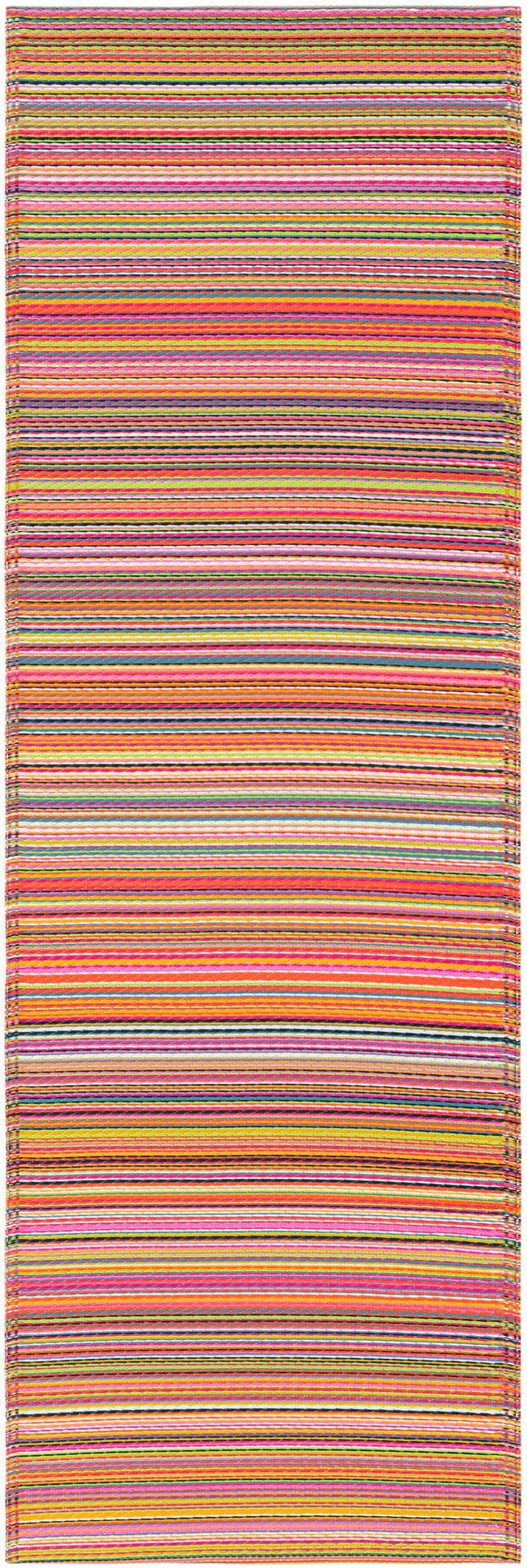 Multicolor 2' x 6' 1 Vista Breeze Outdoor Runner Area Rug Weather Resistant for Patio, Deck, Terrace, Balcony, Porch Colorful Vivid Modern Outside Carpet for Sale at Rug Engine