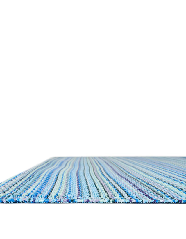 Blue 2' x 6' 1 Vista Breeze Outdoor Runner Area Rug Weather Resistant for Patio, Deck, Terrace, Balcony, Porch Colorful Vivid Modern Outside Carpet for Sale at Rug Engine