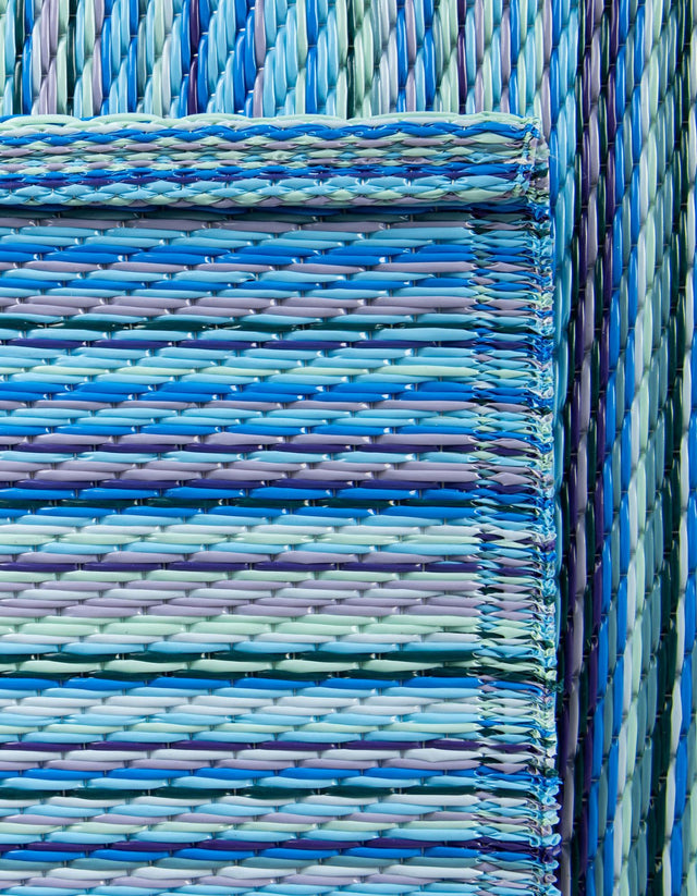 Blue 2' x 6' 1 Vista Breeze Outdoor Runner Area Rug Weather Resistant for Patio, Deck, Terrace, Balcony, Porch Colorful Vivid Modern Outside Carpet for Sale at Rug Engine