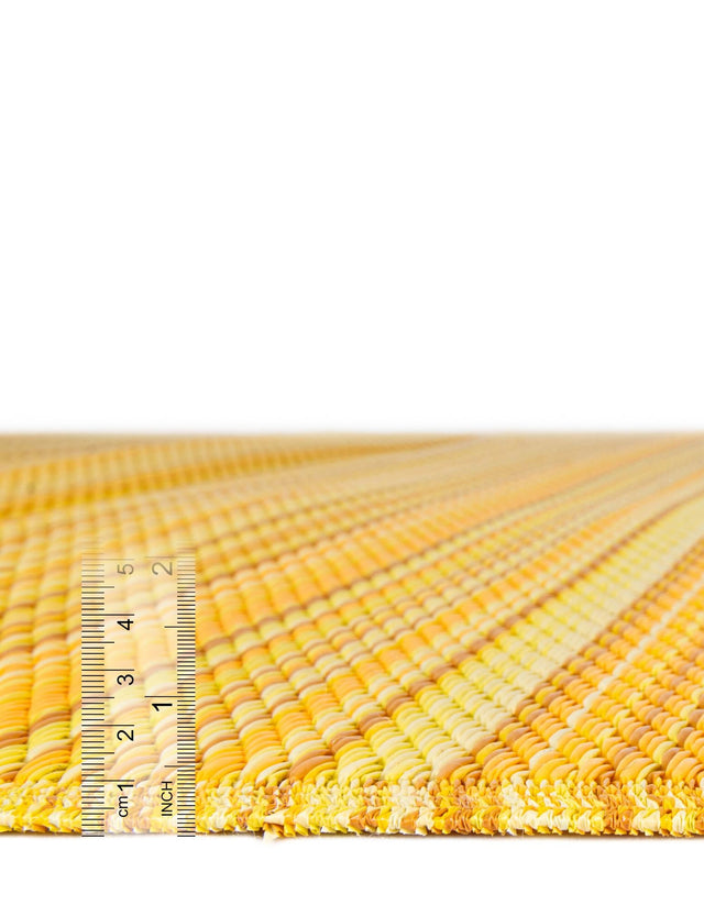Yellow 2' x 6' 1 Vista Breeze Outdoor Runner Area Rug Weather Resistant for Patio, Deck, Terrace, Balcony, Porch Colorful Vivid Modern Outside Carpet for Sale at Rug Engine