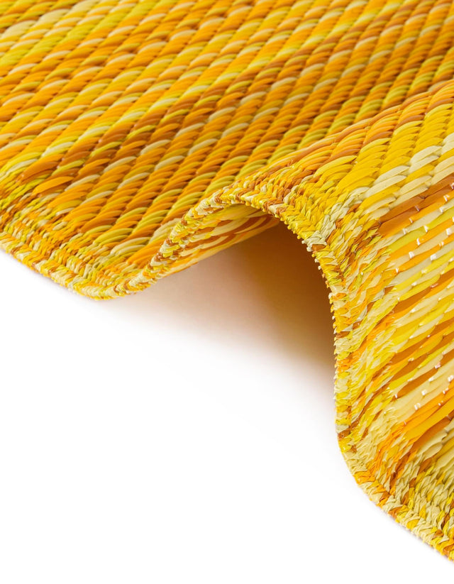Yellow 2' x 6' 1 Vista Breeze Outdoor Runner Area Rug Weather Resistant for Patio, Deck, Terrace, Balcony, Porch Colorful Vivid Modern Outside Carpet for Sale at Rug Engine
