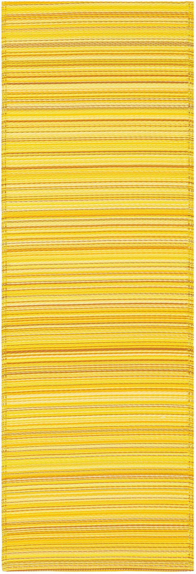 Yellow 2' x 6' 1 Vista Breeze Outdoor Runner Area Rug Weather Resistant for Patio, Deck, Terrace, Balcony, Porch Colorful Vivid Modern Outside Carpet for Sale at Rug Engine