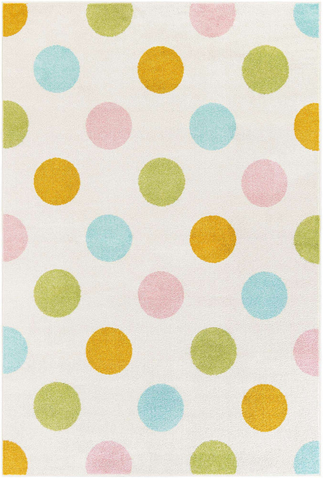 Multicolor 5' 1 x 8' Whimsy Kids Rectangle Area Rug for Baby Nursery, Toddler Playroom, Bedrooms