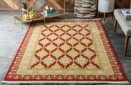 Red 10' 6 x 16' 5 Edinburgh Rectangle Area Rug 100% Polypropylene Easy Clean With Cotton Backing Traditional Classic Design Carpet for Living, Dining Room, Office for Sale at Rug Engine