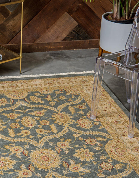 Blue 10' 6 x 16' 5 Edinburgh Rectangle Area Rug 100% Polypropylene Easy Clean With Cotton Backing Traditional Classic Design Carpet for Living, Dining Room, Office for Sale at Rug Engine