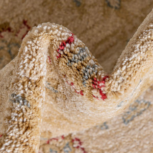 Champagne 6' 1 x 6' 1 Edinburgh Round Area Rug 100% Polypropylene Easy Clean With Cotton Backing Traditional Classic Design Carpet for Living, Dining Room, Office for Sale at Rug Engine