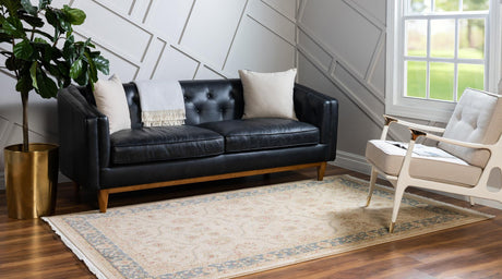 Champagne 3' 3 x 5' 3 Edinburgh Rectangle Area Rug 100% Polypropylene Easy Clean With Cotton Backing Traditional Classic Design Carpet for Living, Dining Room, Office for Sale at Rug Engine