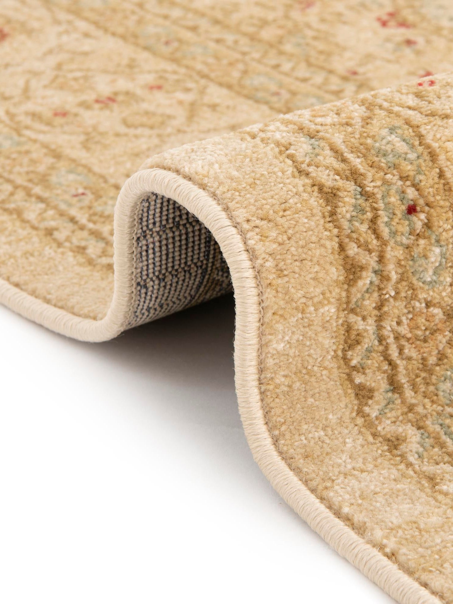 Cream 3' 3 x 5' 3 Edinburgh Rectangle Area Rug 100% Polypropylene Easy Clean With Cotton Backing Traditional Classic Design Carpet for Living, Dining Room, Office for Sale at Rug Engine