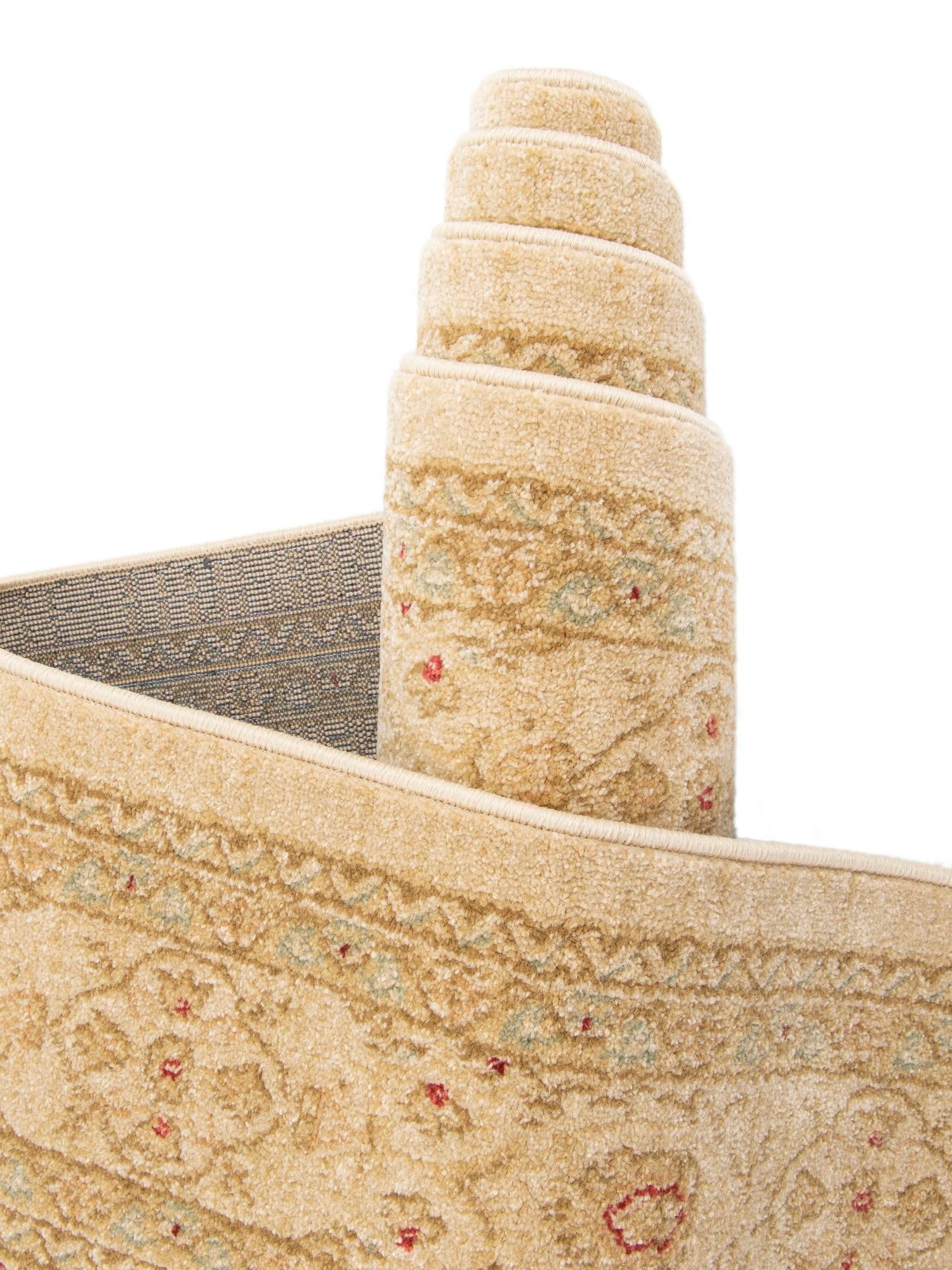 Cream 3' 3 x 5' 3 Edinburgh Rectangle Area Rug 100% Polypropylene Easy Clean With Cotton Backing Traditional Classic Design Carpet for Living, Dining Room, Office for Sale at Rug Engine