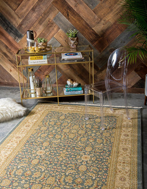 Blue 5' 1 x 8' Edinburgh Rectangle Rug