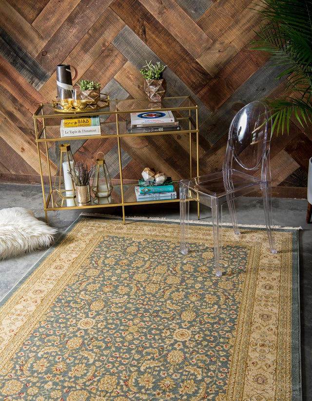 Blue 5' 1 x 8' Edinburgh Rectangle Rug