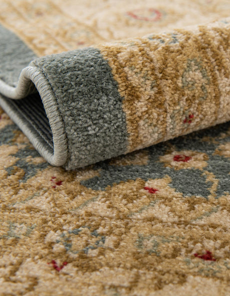 Blue 2' 7 x 10' Edinburgh Runner Area Rug 100% Polypropylene Easy Clean With Cotton Backing Traditional Classic Design Carpet for Living, Dining Room, Office for Sale at Rug Engine