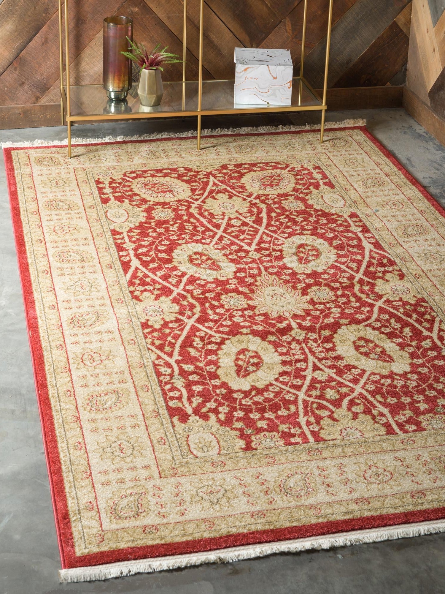 Red 9' 10 x 13' 1 Edinburgh Rectangle Area Rug 100% Polypropylene Easy Clean With Cotton Backing Traditional Classic Design Carpet for Living, Dining Room, Office for Sale at Rug Engine