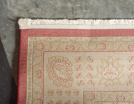 Red 5' 1 x 8' Edinburgh Rectangle Area Rug 100% Polypropylene Easy Clean With Cotton Backing Traditional Classic Design Carpet for Living, Dining Room, Office for Sale at Rug Engine