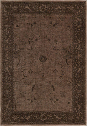 Brown 7' 1 x 10' La Jolla Rectangle Area Rug 100% Polypropylene Traditional Pattern Easy Clean Carpet for Living, Dining, Bedroom, Office for Sale at Rug Engine