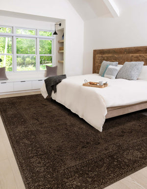 Brown 2' x 3' 1 La Jolla Rectangle Area Rug 100% Polypropylene Traditional Pattern Easy Clean Carpet for Living, Dining, Bedroom, Office for Sale at Rug Engine