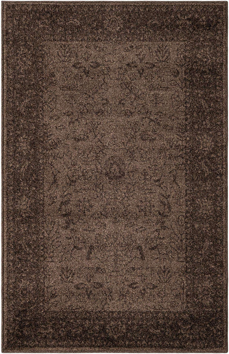 Brown 3' 1 x 5' 3 La Jolla Rectangle Area Rug 100% Polypropylene Traditional Pattern Easy Clean Carpet for Living, Dining, Bedroom, Office for Sale at Rug Engine