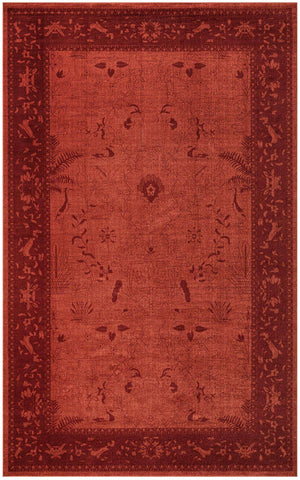 Rust Red 10' 6 x 16' 5 La Jolla Rectangle Area Rug 100% Polypropylene Traditional Pattern Easy Clean Carpet for Living, Dining, Bedroom, Office for Sale at Rug Engine