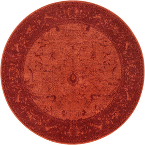 Rust Red 6' 1 x 6' 1 La Jolla Round Rug
