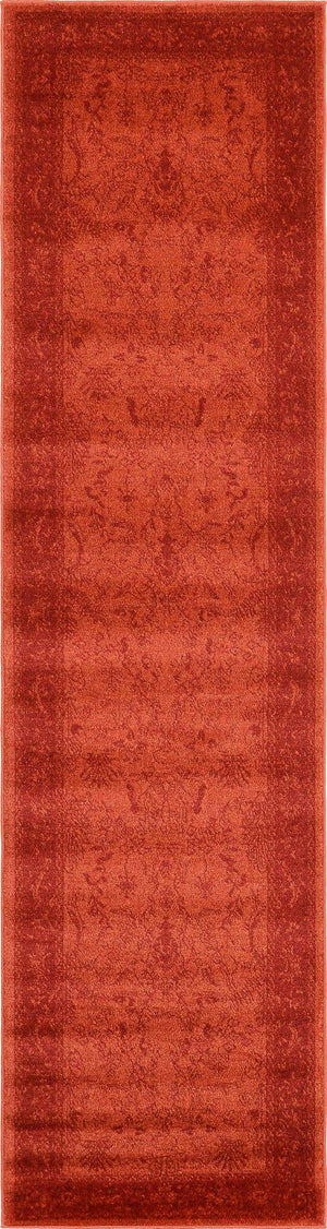 Rust Red 3' x 10' La Jolla Runner Rug
