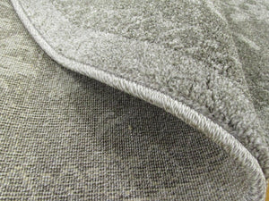 Light Gray 7' 10 x 7' 10 La Jolla Round Area Rug 100% Polypropylene Traditional Pattern Easy Clean Carpet for Living, Dining, Bedroom, Office for Sale at Rug Engine