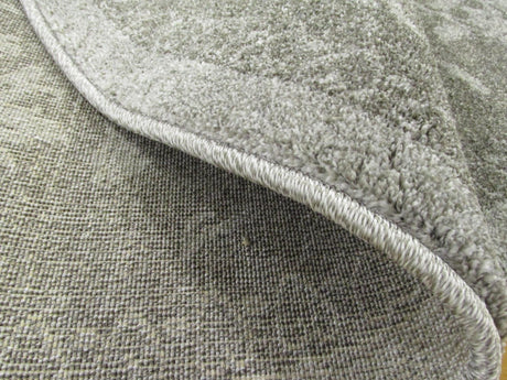 Light Gray 7' 10 x 7' 10 La Jolla Round Area Rug 100% Polypropylene Traditional Pattern Easy Clean Carpet for Living, Dining, Bedroom, Office for Sale at Rug Engine