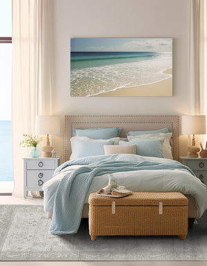 Light Gray 10' 6 x 16' 5 La Jolla Rectangle Area Rug 100% Polypropylene Traditional Pattern Easy Clean Carpet for Living, Dining, Bedroom, Office for Sale at Rug Engine