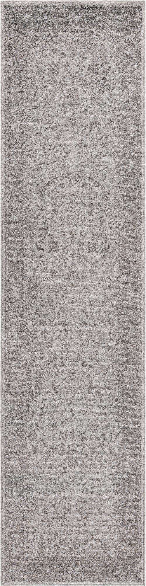 Light Gray 2' 7 x 10' La Jolla Runner Area Rug 100% Polypropylene Traditional Pattern Easy Clean Carpet for Living, Dining, Bedroom, Office for Sale at Rug Engine
