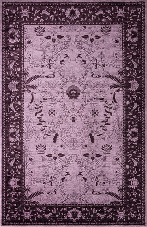 Purple 10' 6 x 16' 5 La Jolla Rectangle Area Rug 100% Polypropylene Traditional Pattern Easy Clean Carpet for Living, Dining, Bedroom, Office for Sale at Rug Engine