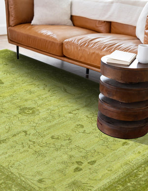Light Green 9' x 12' La Jolla Rectangle Area Rug 100% Polypropylene Traditional Pattern Easy Clean Carpet for Living, Dining, Bedroom, Office for Sale at Rug Engine