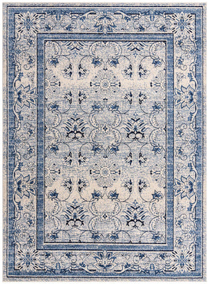 Ivory Blue 9' x 12' La Jolla Rectangle Rug
