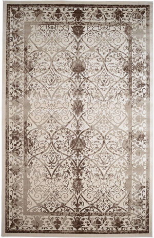 Beige 10' 6 x 16' 5 La Jolla Rectangle Area Rug 100% Polypropylene Traditional Pattern Easy Clean Carpet for Living, Dining, Bedroom, Office for Sale at Rug Engine