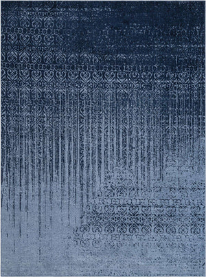 Blue 9' x 12' Del Mar Rectangle Area Rug 100% Polypropylene Easy Clean Stain Resistant Vivid Modern Carpet Mat for Home Decor Interior Designing for Sale at Rug Engine
