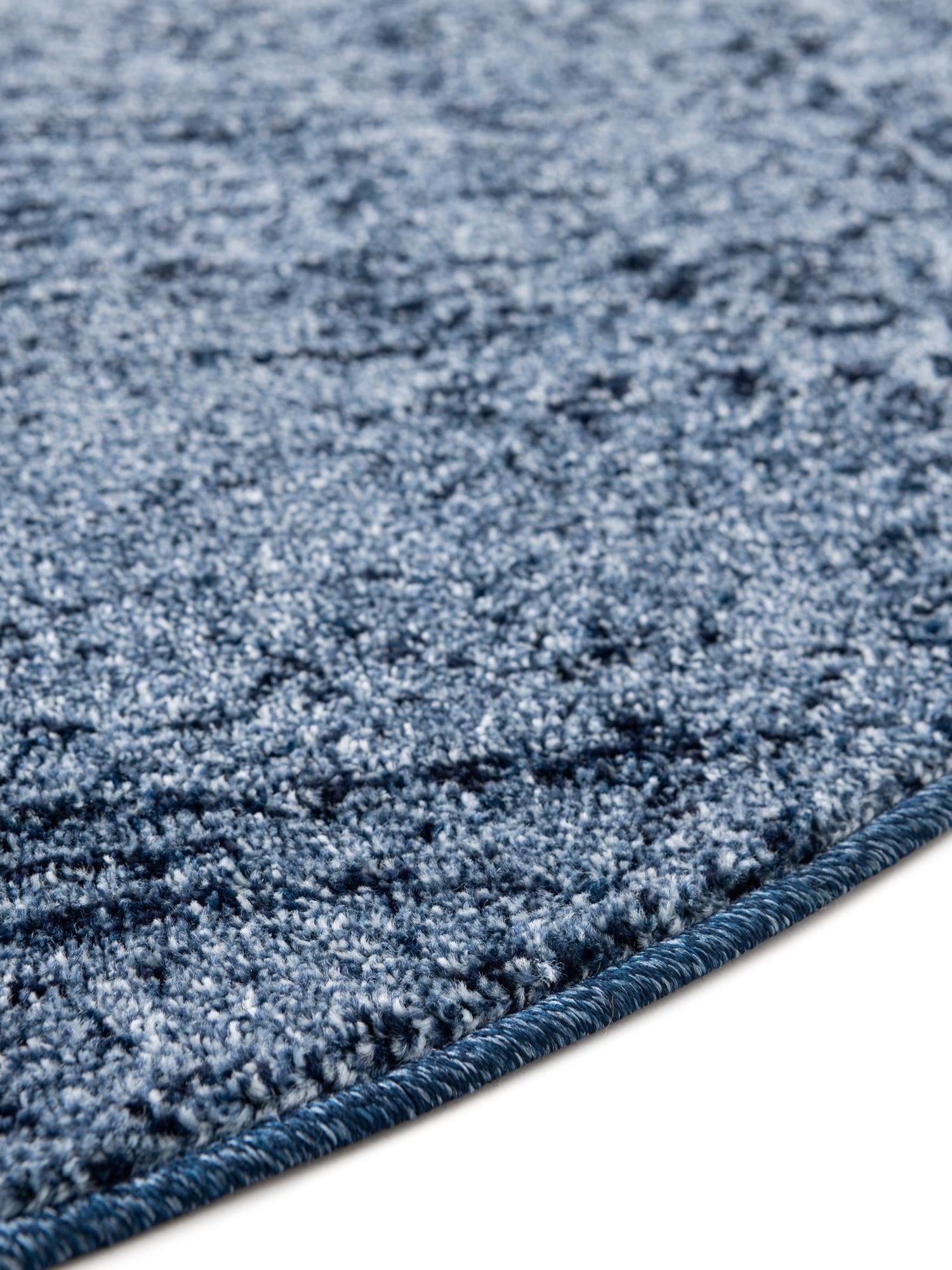 Blue 3' 1 x 3' 1 Del Mar Round Area Rug 100% Polypropylene Easy Clean Stain Resistant Vivid Modern Carpet Mat for Home Decor Interior Designing for Sale at Rug Engine