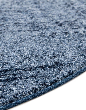 Blue 3' 1 x 3' 1 Del Mar Round Area Rug 100% Polypropylene Easy Clean Stain Resistant Vivid Modern Carpet Mat for Home Decor Interior Designing for Sale at Rug Engine