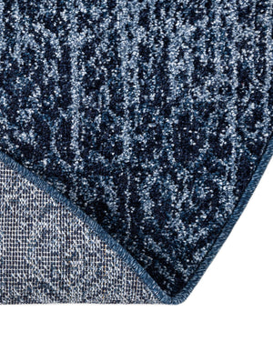 Blue 3' 1 x 3' 1 Del Mar Round Area Rug 100% Polypropylene Easy Clean Stain Resistant Vivid Modern Carpet Mat for Home Decor Interior Designing for Sale at Rug Engine