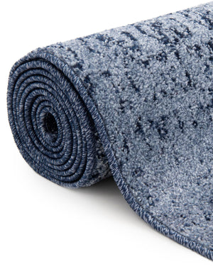 Blue 6' 1 x 6' 1 Del Mar Round Area Rug 100% Polypropylene Easy Clean Stain Resistant Vivid Modern Carpet Mat for Home Decor Interior Designing for Sale at Rug Engine