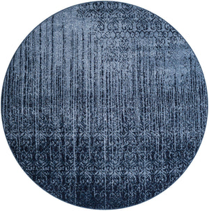 Blue 6' 1 x 6' 1 Del Mar Round Area Rug 100% Polypropylene Easy Clean Stain Resistant Vivid Modern Carpet Mat for Home Decor Interior Designing for Sale at Rug Engine
