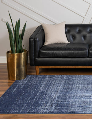 Blue 5' 3 x 8' Del Mar Rectangle Area Rug 100% Polypropylene Easy Clean Stain Resistant Vivid Modern Carpet Mat for Home Decor Interior Designing for Sale at Rug Engine
