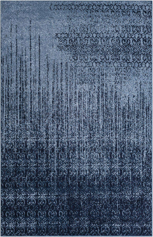 Blue 5' 3 x 8' Del Mar Rectangle Area Rug 100% Polypropylene Easy Clean Stain Resistant Vivid Modern Carpet Mat for Home Decor Interior Designing for Sale at Rug Engine