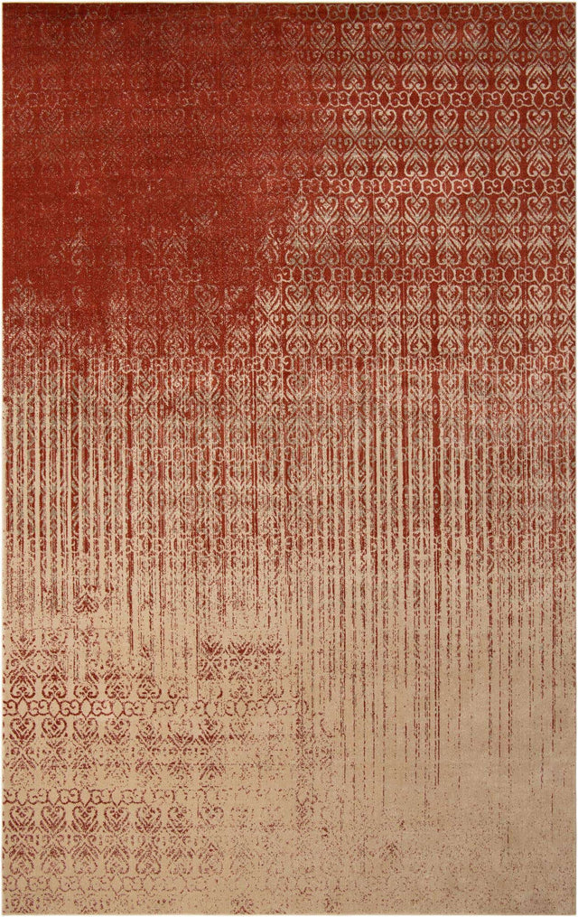 Red 10' 6 x 16' 5 Del Mar Rectangle Area Rug 100% Polypropylene Easy Clean Stain Resistant Vivid Modern Carpet Mat for Home Decor Interior Designing for Sale at Rug Engine