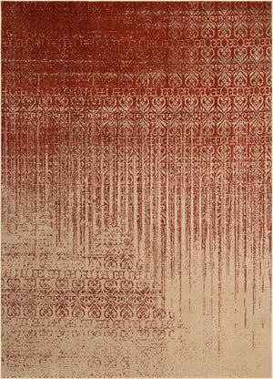 Red 9' x 12' Del Mar Rectangle Area Rug 100% Polypropylene Easy Clean Stain Resistant Vivid Modern Carpet Mat for Home Decor Interior Designing for Sale at Rug Engine