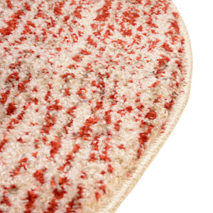 Red 6' 1 x 6' 1 Del Mar Round Area Rug 100% Polypropylene Easy Clean Stain Resistant Vivid Modern Carpet Mat for Home Decor Interior Designing for Sale at Rug Engine