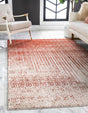 Red 6' 1 x 9' Del Mar Rectangle Area Rug 100% Polypropylene Easy Clean Stain Resistant Vivid Modern Carpet Mat for Home Decor Interior Designing for Sale at Rug Engine