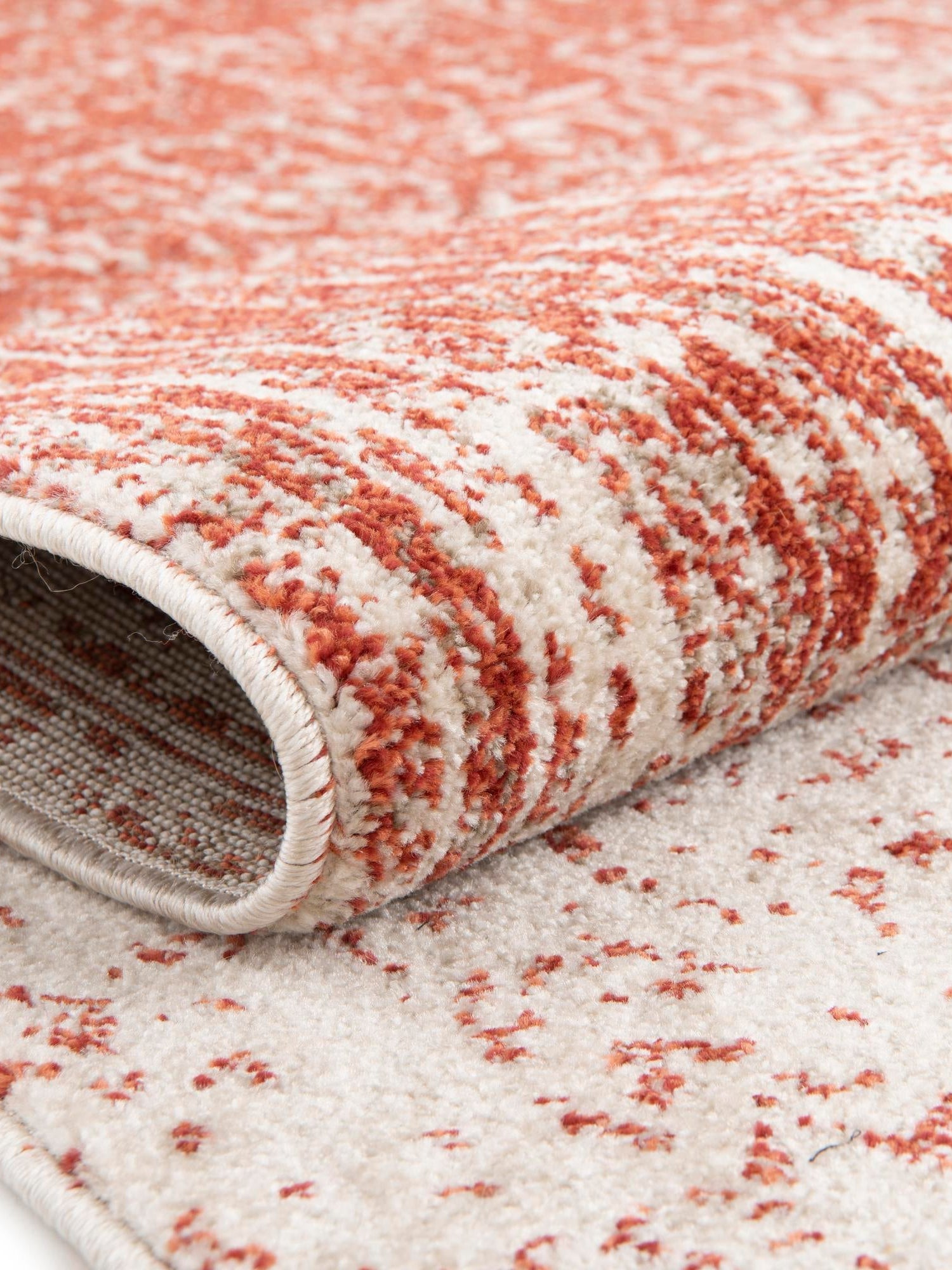 Red 6' 1 x 9' Del Mar Rectangle Area Rug 100% Polypropylene Easy Clean Stain Resistant Vivid Modern Carpet Mat for Home Decor Interior Designing for Sale at Rug Engine