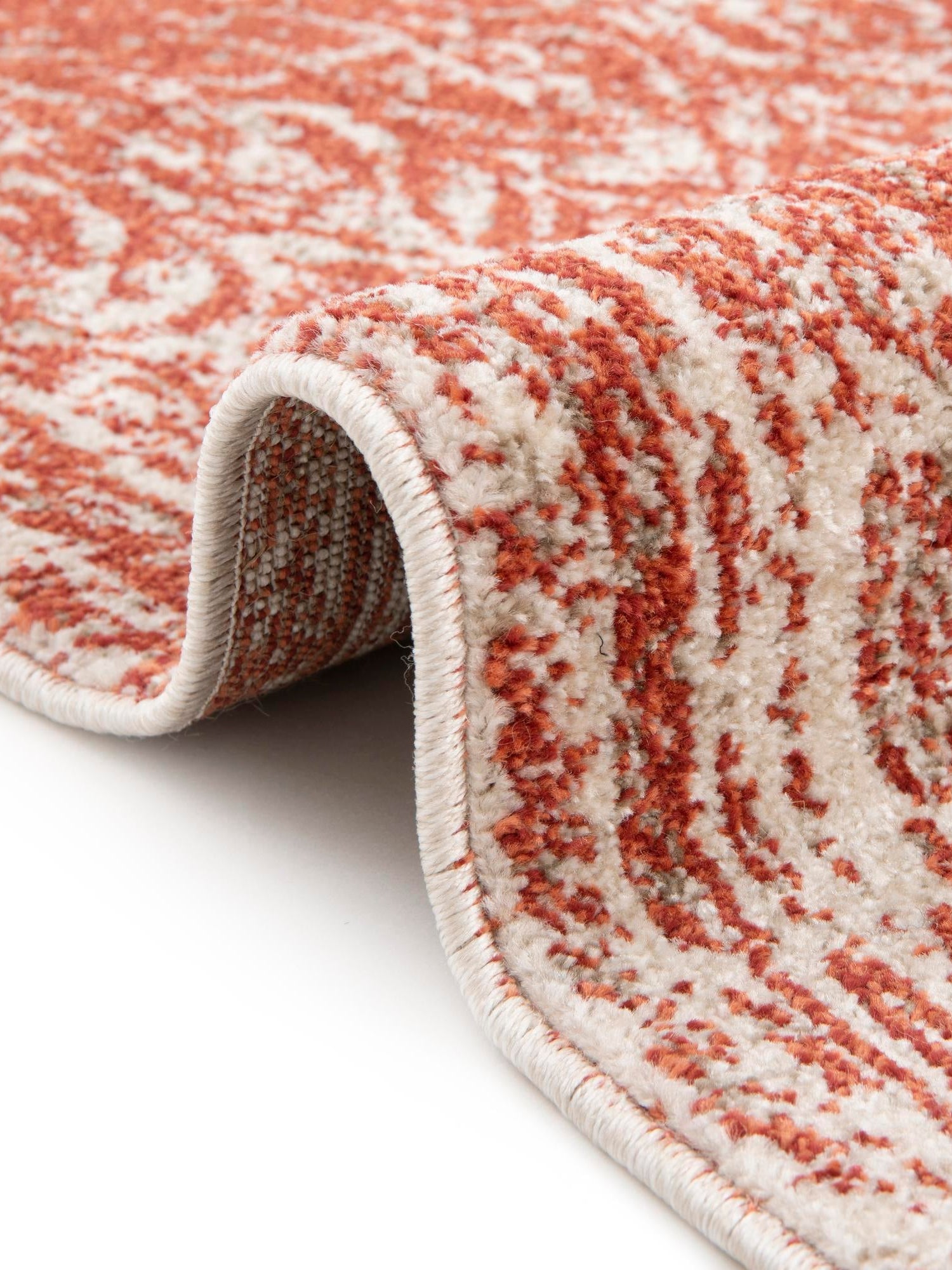 Red 6' 1 x 9' Del Mar Rectangle Area Rug 100% Polypropylene Easy Clean Stain Resistant Vivid Modern Carpet Mat for Home Decor Interior Designing for Sale at Rug Engine