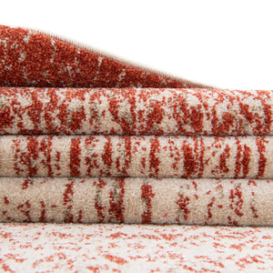 Red 2' x 6' 1 Del Mar Runner Area Rug 100% Polypropylene Easy Clean Stain Resistant Vivid Modern Carpet Mat for Home Decor Interior Designing for Sale at Rug Engine
